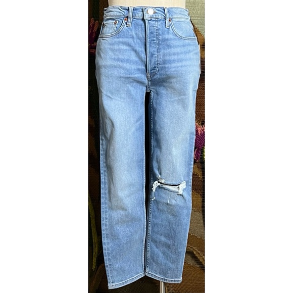 Re/Done Redone 90’s High Rise Crop Ankle Jeans 29